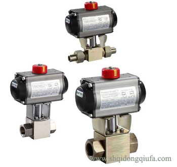 氣動高壓螺紋球閥