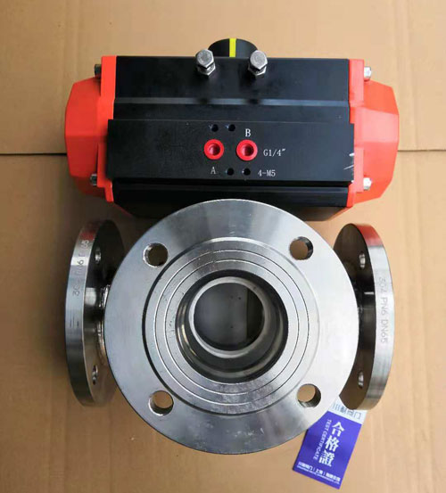 衛(wèi)生級(jí)氣動(dòng)三通法蘭球閥