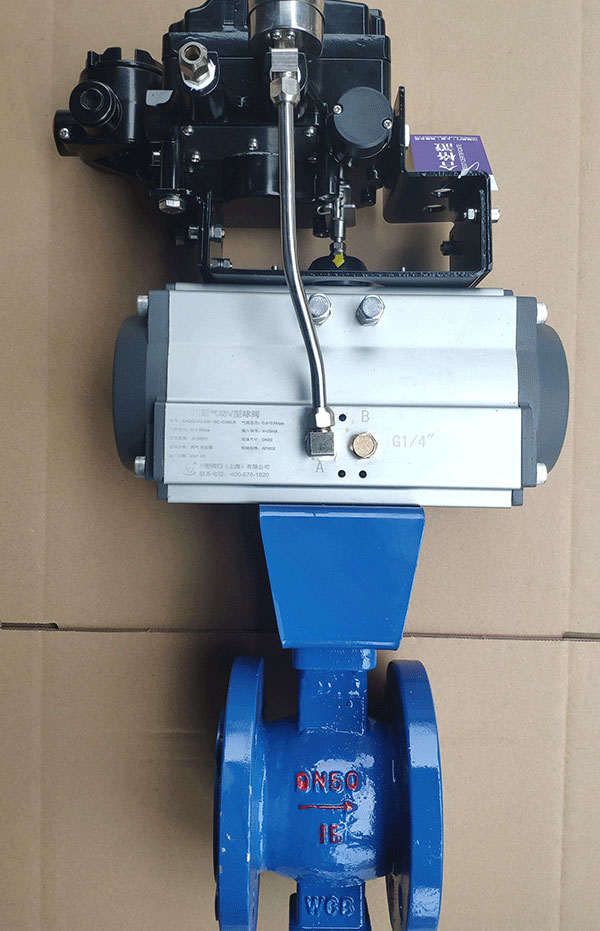 氣動V型球閥-調節型-DN50